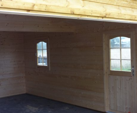 Drevená garáž BERNADETTA o rozmere 470x570 cm