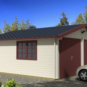 Drevená garáž DANIELA o rozmere 595x530 cm