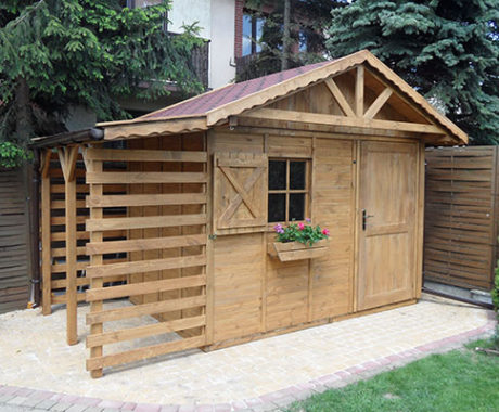 Záhradný domček BESKYDEK o rozmere 300x200 + 100 cm