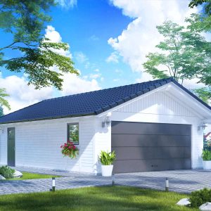 Drevená garáž FLORENTYNA II o rozmere 650x900 cm