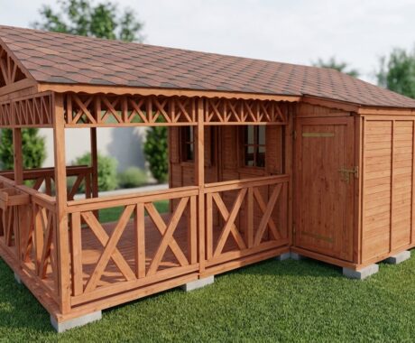 Záhradný domček DEPO D 100×450 cm